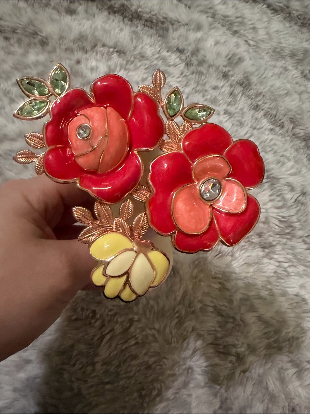 Pioneer Woman Fragrance Oil Diffuser Rhinestone Bouquet With LED Nightlight